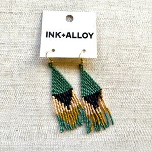 Ink + Alloy Woven Hypoallergenic Boho Earrings Brand New with Tags